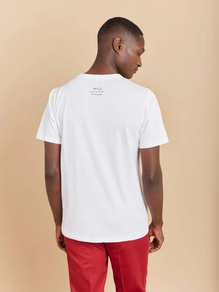 Men Agns B Artist039s Collection White Cotton Brando Tshirt Artist Ryan Mcginness