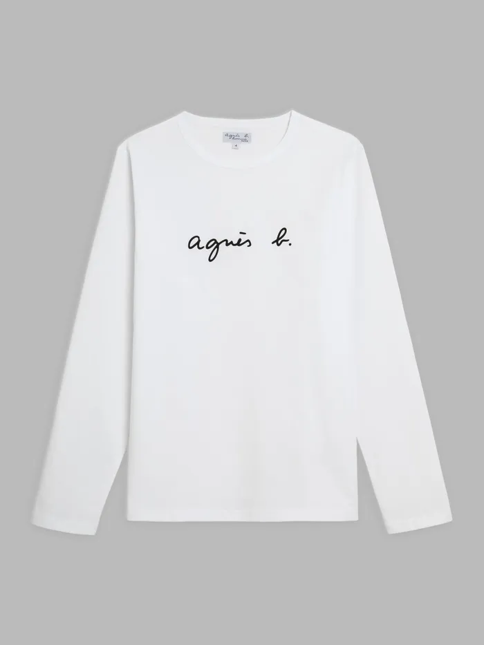 Men Agns B Artist039s Collection White Long Sleeves Coulos 034agns B034 Tshirt Men Agns B Artist039s Collection White Long Sleeves Coulos 034agns B034 Tshirt