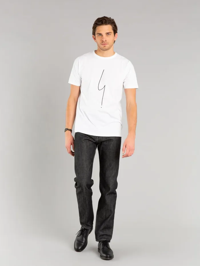 Men Agns B Artist039s Collection White Short Sleeves Coulos 034irony Mark034 Tshirt