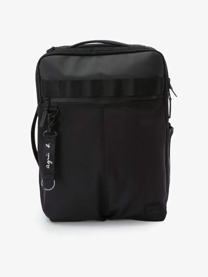 Men Agns B Backpacks Black Cotton Backpack