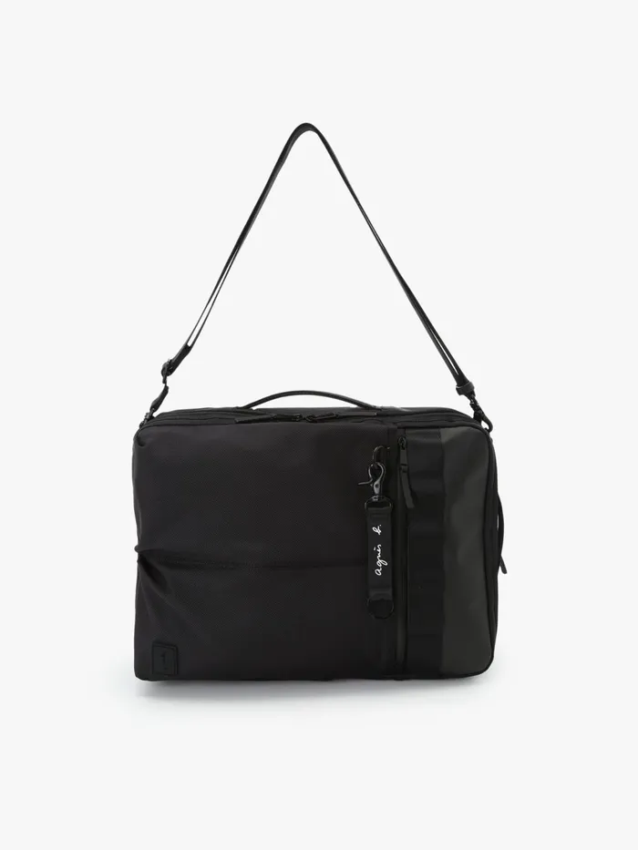 Men Agns B Backpacks Black Cotton Backpack