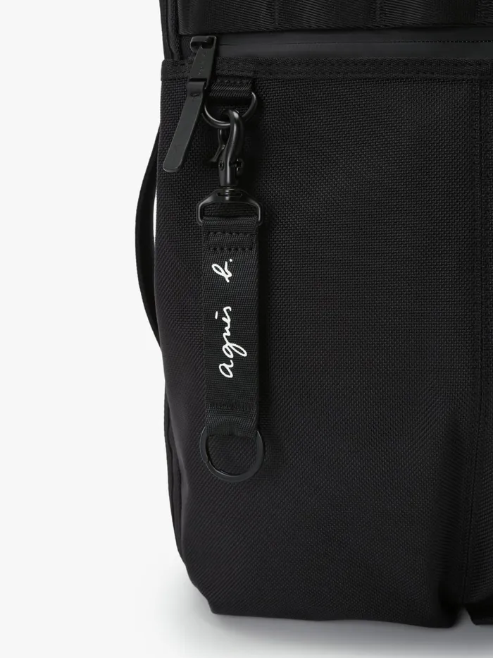 Men Agns B Backpacks Black Cotton Backpack