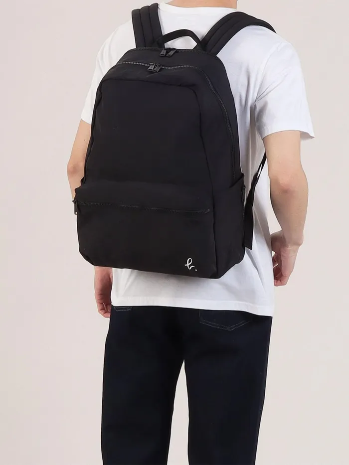 Men Agns B Backpacks Black Nylon Backpack