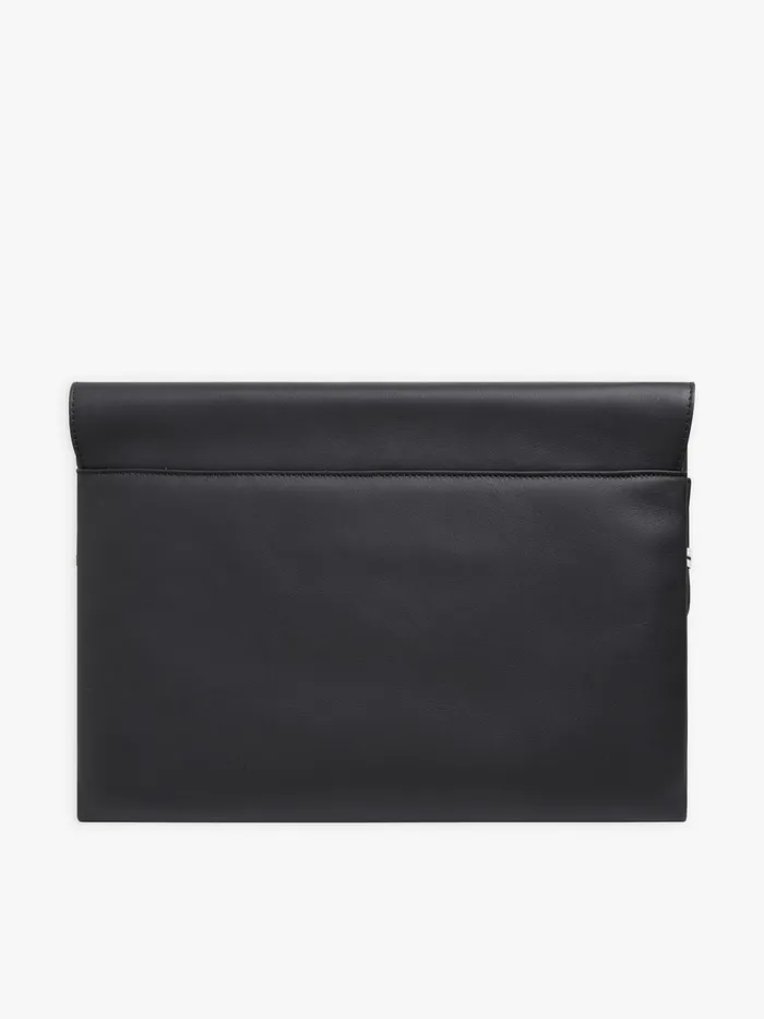 Men Agns B Bags Black Leather Gary Laptop Case