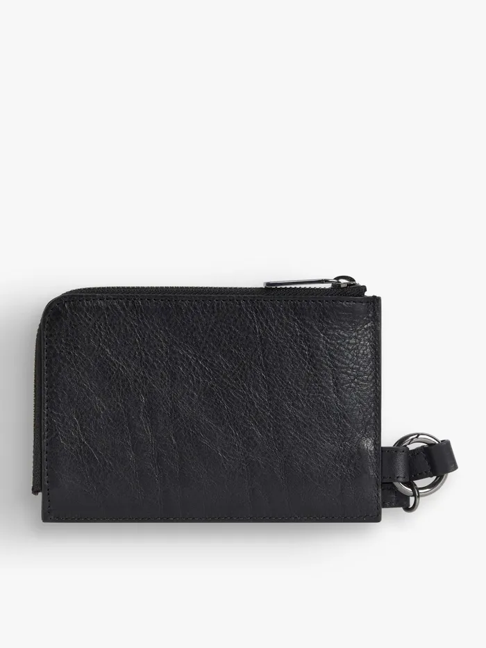 Men Agns B Bags Black Leather Scott Passport Holder