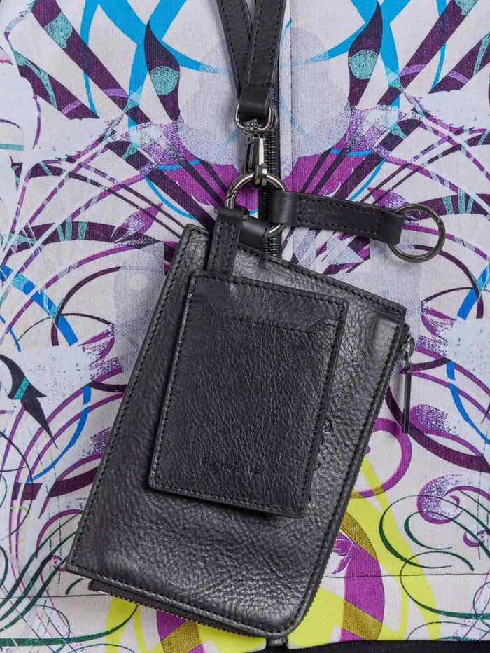 Men Agns B Bags Black Leather Scott Passport Holder
