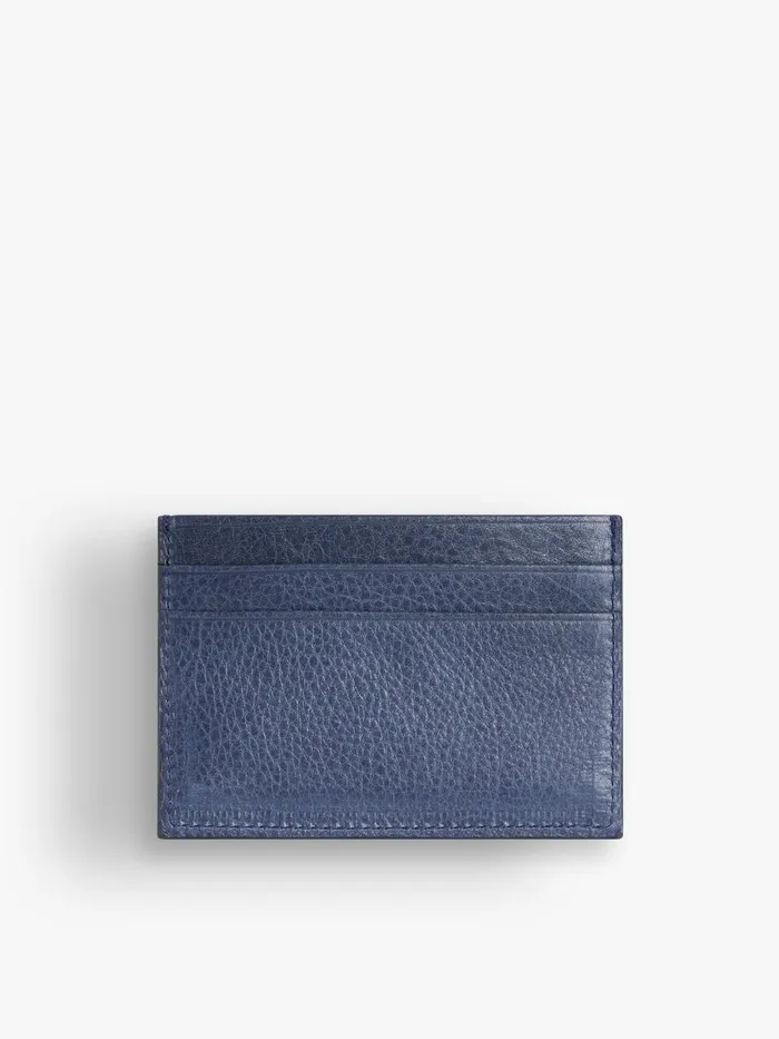 Men Agns B Bags Blue Leather Scott Card Holder