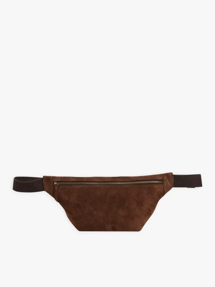 Men Agns B Bags Brown Leather Alpha Bum Bag