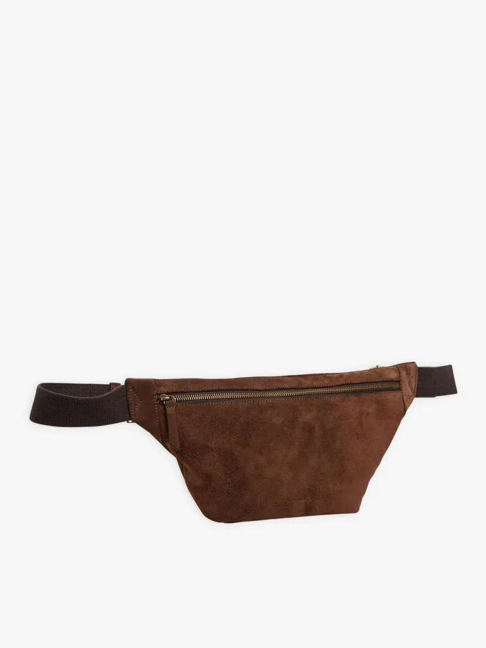 Men Agns B Bags Brown Leather Alpha Bum Bag