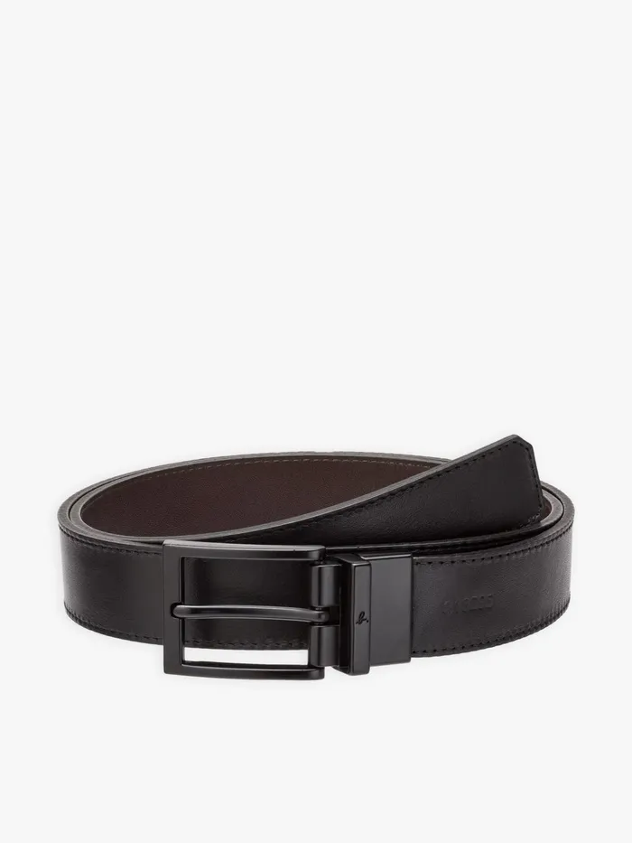 Men Agns B Belts Black Reversible Belt