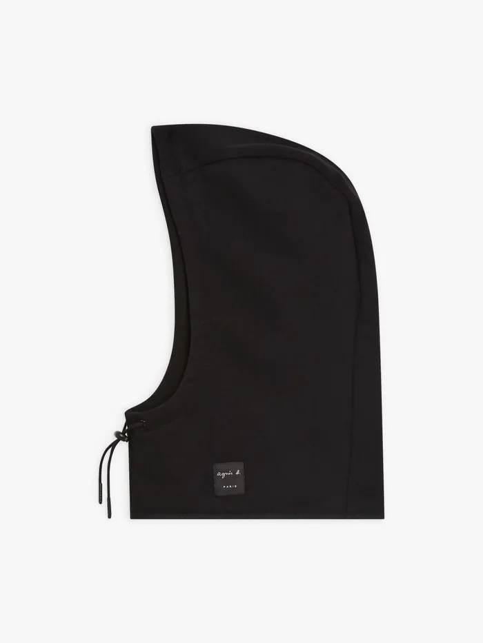 Men Agns B Caps and Hats Black Cotton Fleece Ben Balaclava