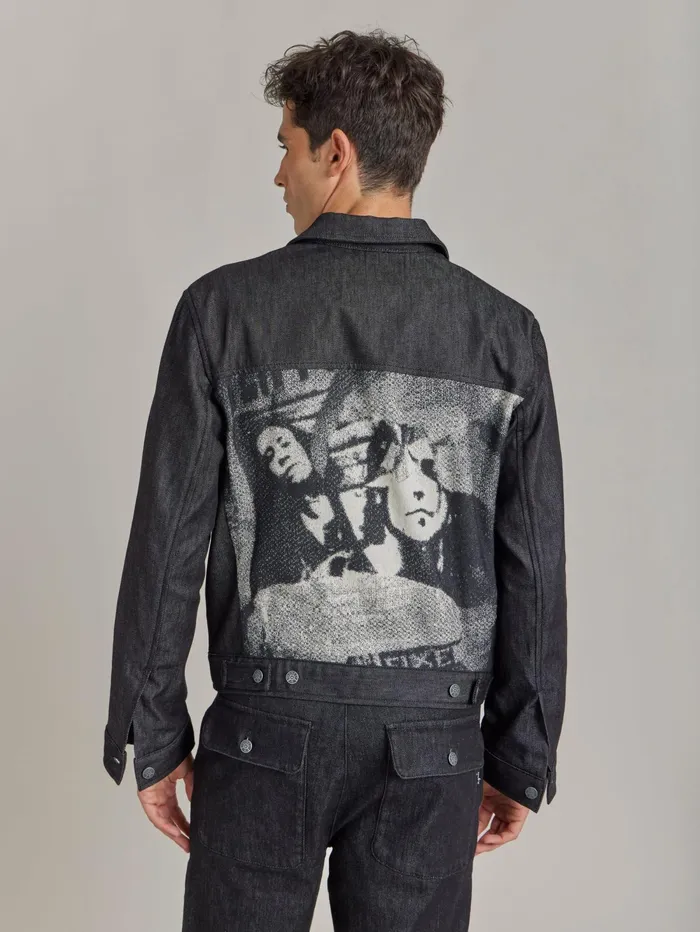 Men Agns B Jackets and Coats Black Cotton Jacket