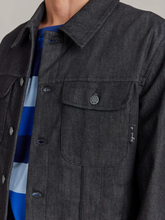 Men Agns B Jackets and Coats Black Cotton Jacket