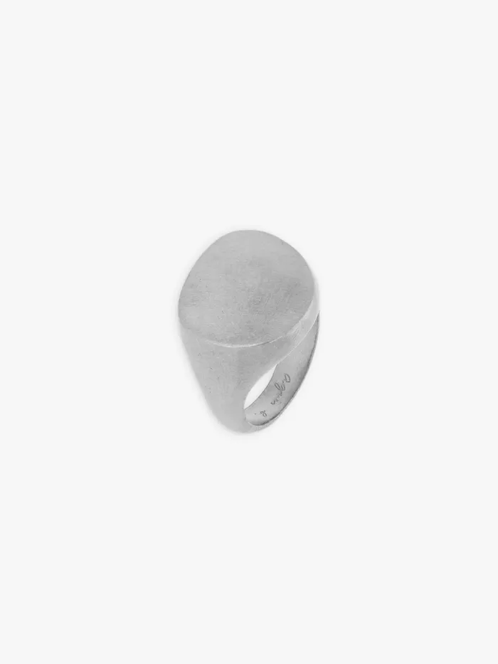 Men Agns B Jewellery and Watches Silver Ovale Ring