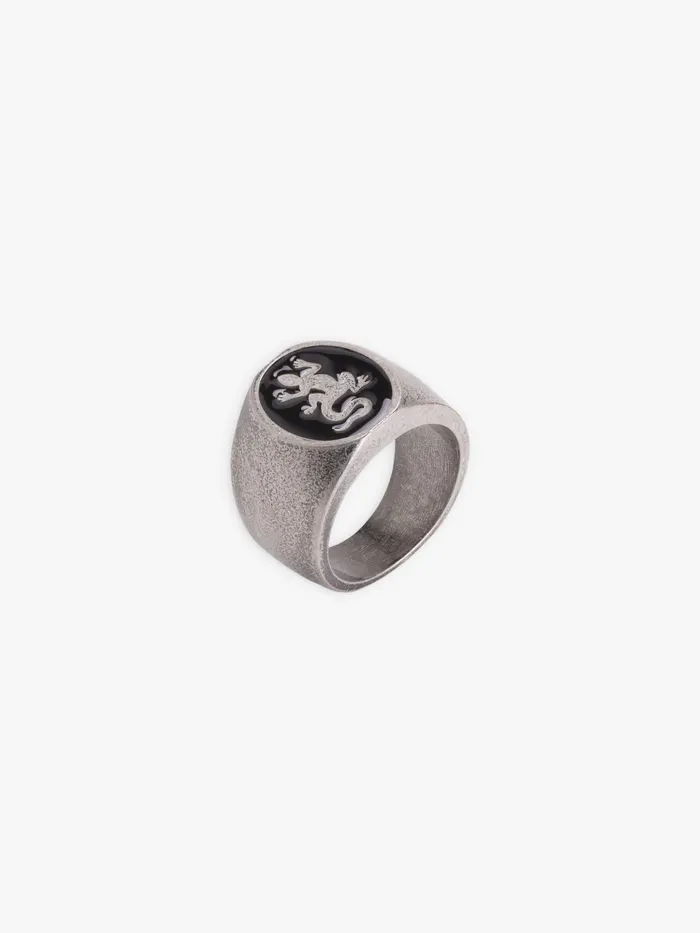 Men Agns B Jewellery and Watches Silvery Lizard Ring