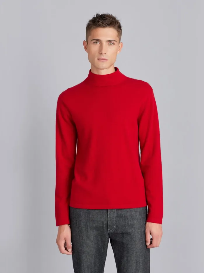 Men Agns B Jumpers Red Cashmere Paper Jumper