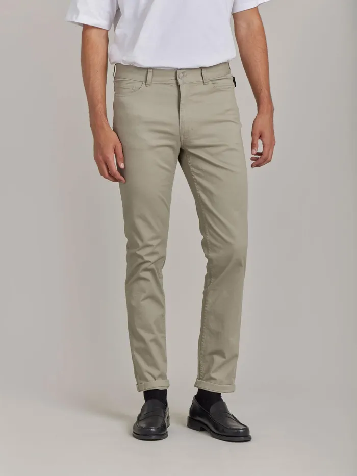 Men Agns B Jumpsuits and Jeans Beige Cotton Slim Iggy Jeans
