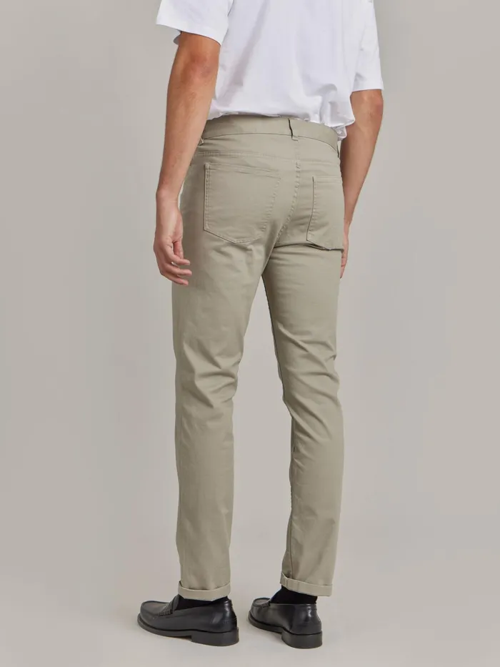 Men Agns B Jumpsuits and Jeans Beige Cotton Slim Iggy Jeans