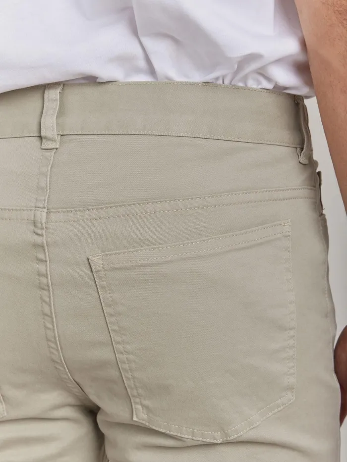 Men Agns B Jumpsuits and Jeans Beige Cotton Slim Iggy Jeans