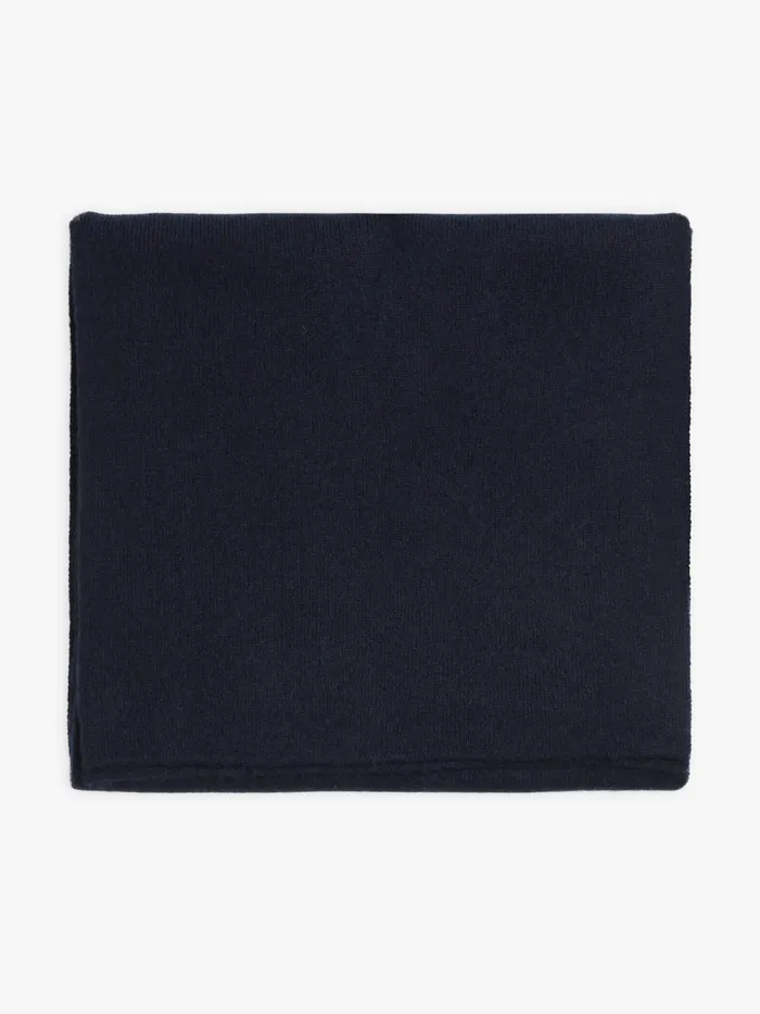 Men Agns B Scarves Midnight Blue Cashmere Moris Scarf