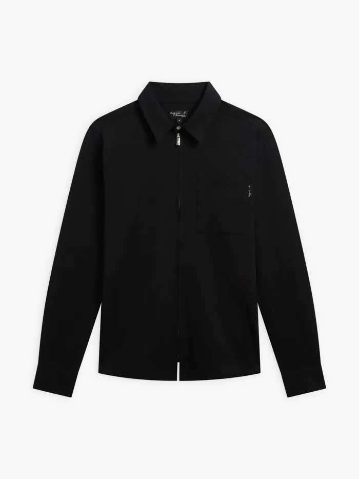 Men Agns B Shirts Black Cotton Mtro Shirt