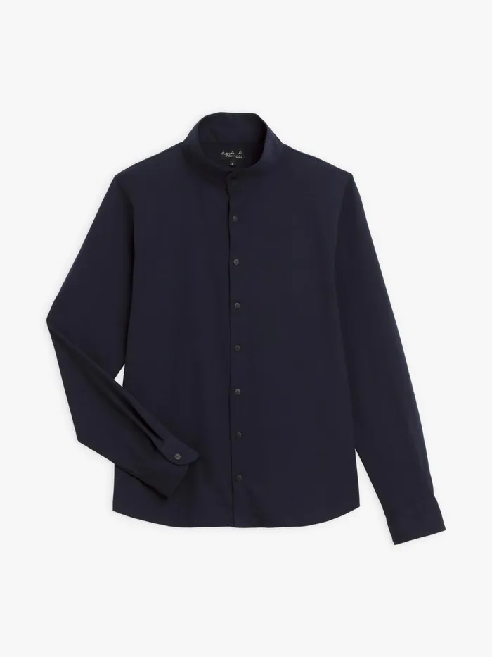 Men Agns B Shirts Blue Cotton Lazare Shirt