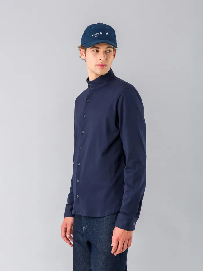 Men Agns B Shirts Blue Cotton Lazare Shirt