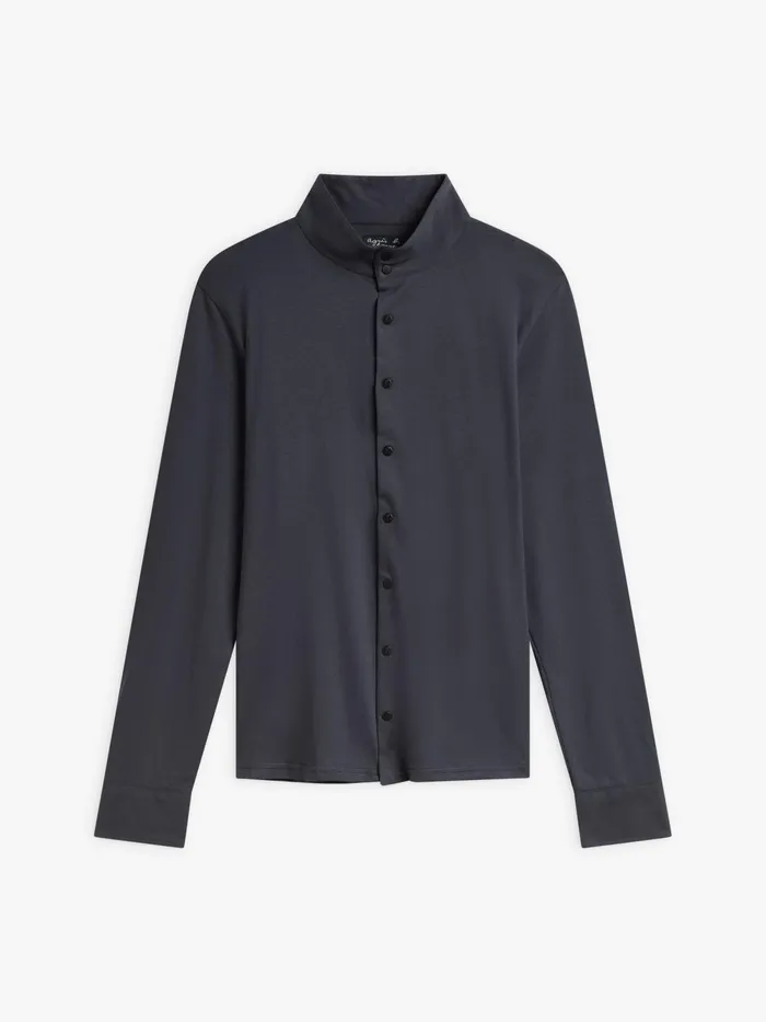 Men Agns B Shirts Grey Cotton Jersey Romeo Shirt