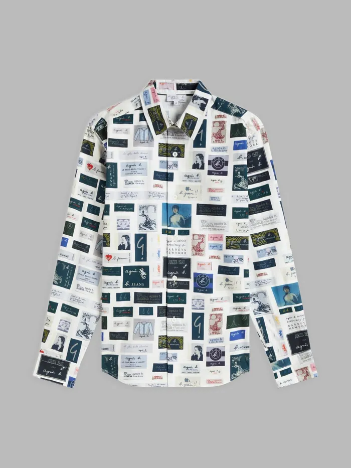 Men Agns B Shirts White Cotton Syd Shirt