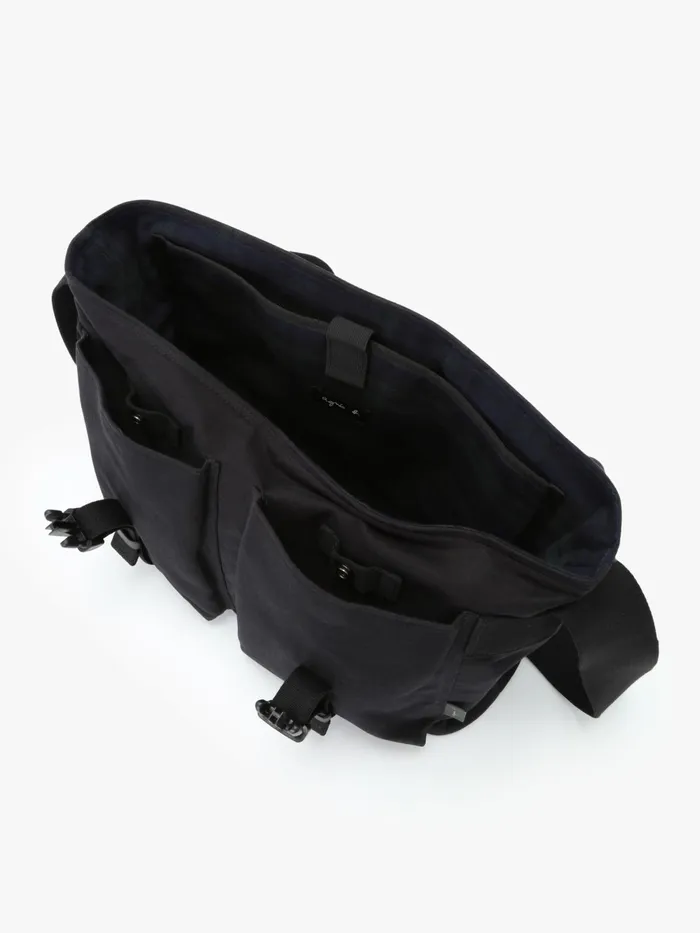 Men Agns B Shoulder Bags Black Cotton Bag