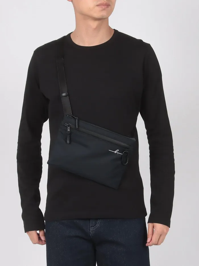 Men Agns B Shoulder Bags Black Nylon Shoulder Bag