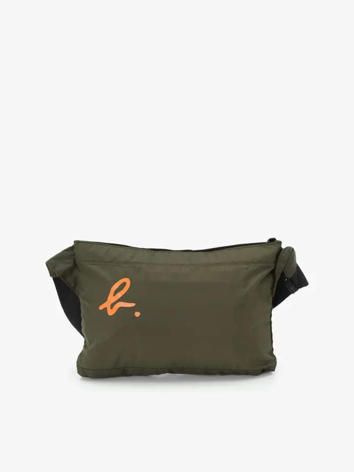 Men Agns B Shoulder Bags Green Nylon Shoulder Bag