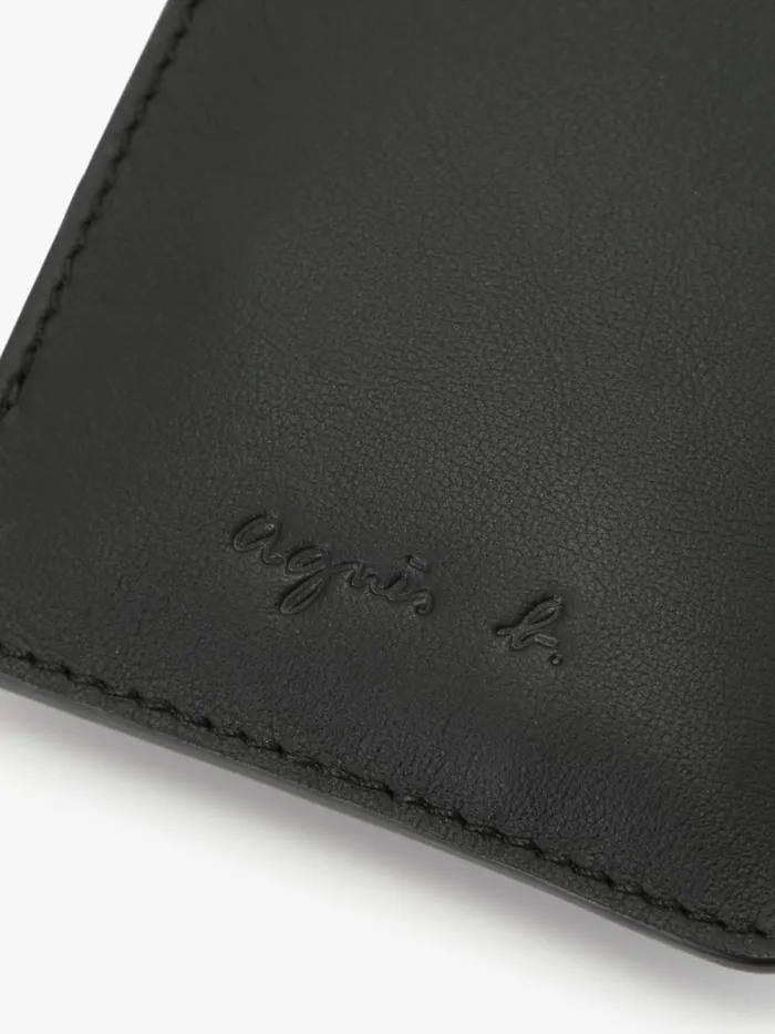 Men Agns B Small Leather Goods Black Leather Gary Phone Case