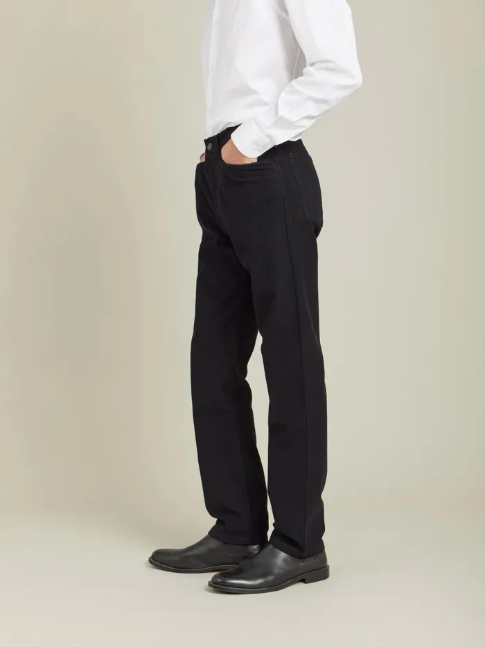 Men Agns B Suits Black Cotton Jeans