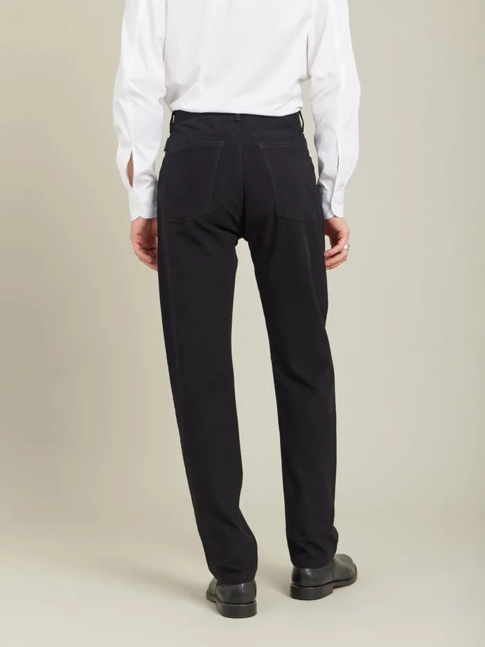 Men Agns B Suits Black Cotton Jeans
