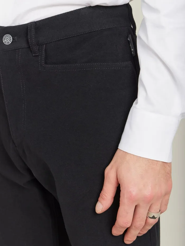 Men Agns B Suits Black Cotton Jeans