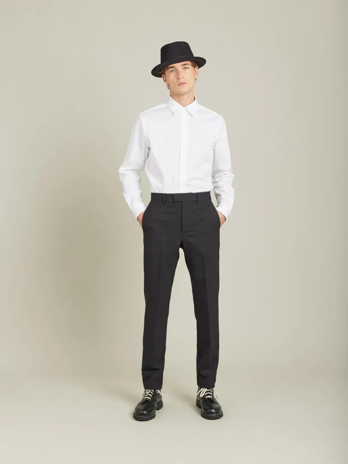 Men Agns B Suits Black Slim Lucky Pants
