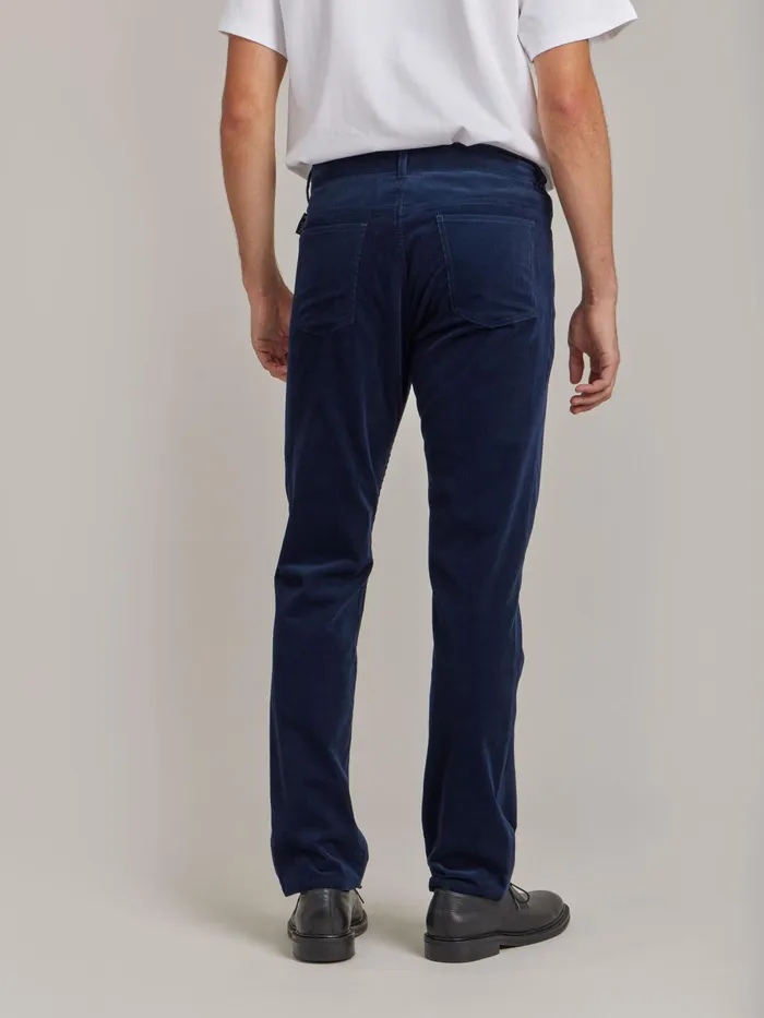 Men Agns B Suits Blue Cotton Velours Chris Jeans