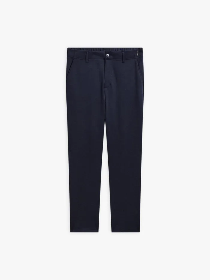 Men Agns B Suits Blue Jacquard Jersey Motor Trousers