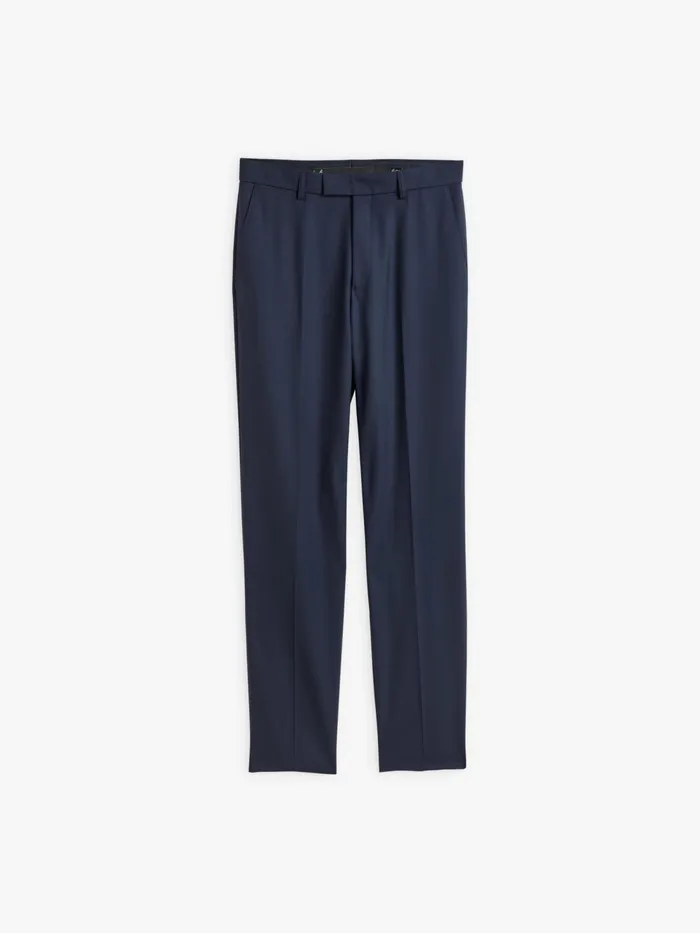 Men Agns B Suits Blue Worsted Wool Lucas Trousers