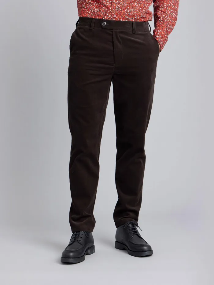 Men Agns B Suits Brown Corduroy Noamm Trousers