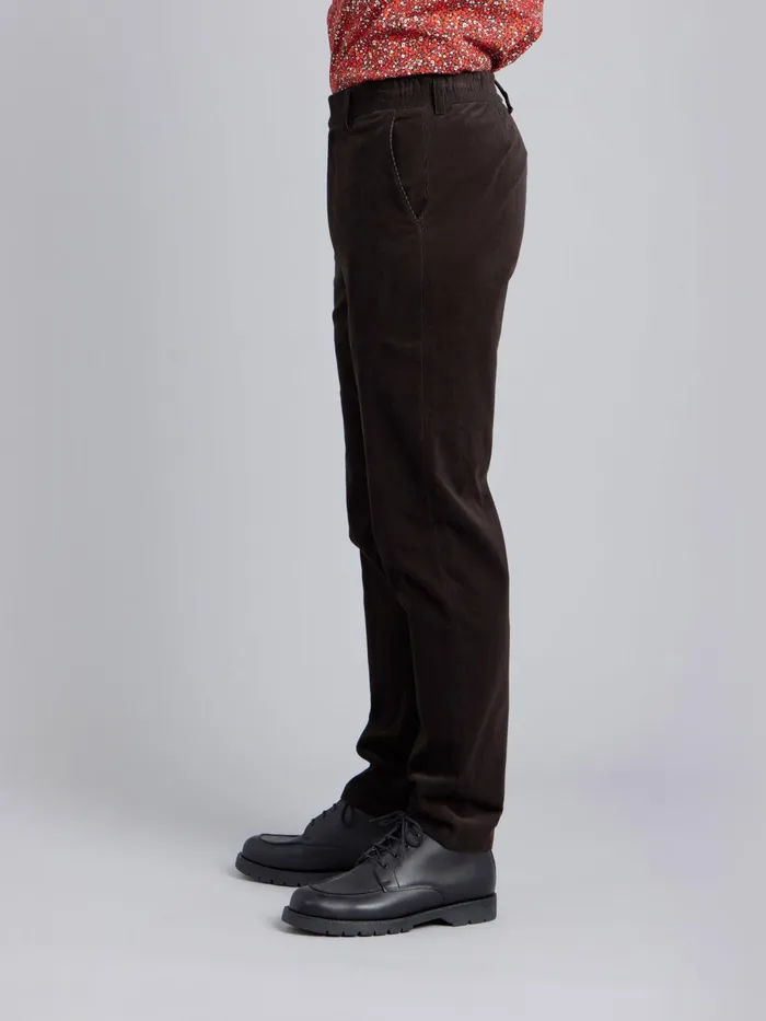 Men Agns B Suits Brown Corduroy Noamm Trousers