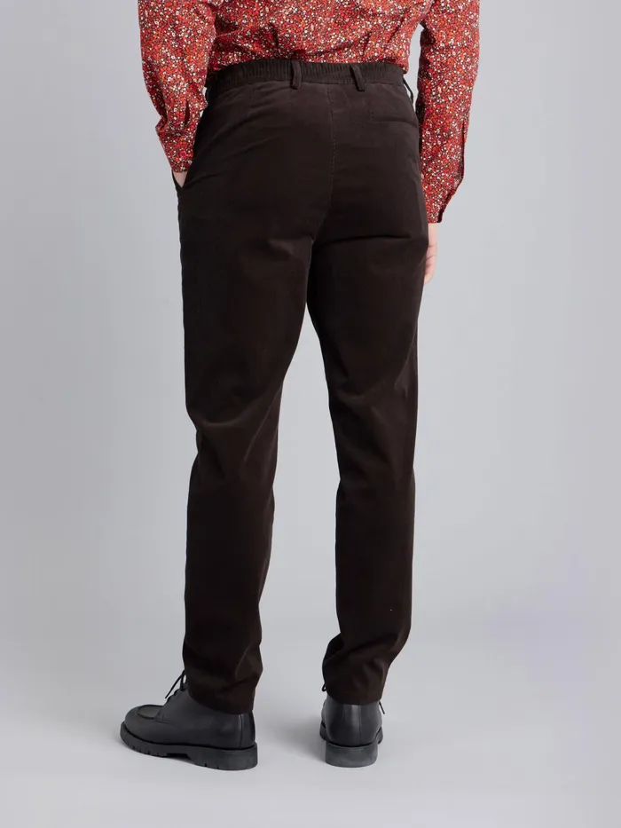 Men Agns B Suits Brown Corduroy Noamm Trousers
