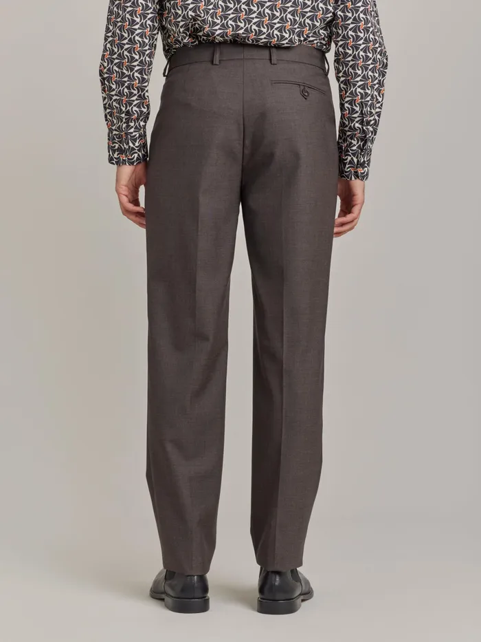 Men Agns B Suits Chocolat Worsted Wool Lucas Trousers