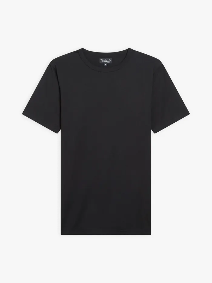 Men Agns B Tshirts and Polo Shirts Black Cotton Jersey Coulos Tshirt