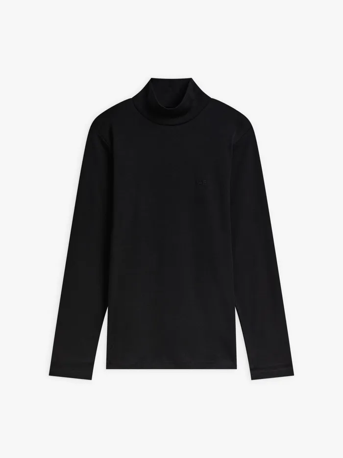 Men Agns B Tshirts and Polo Shirts Black Cotton Jersey Panama Tshirt