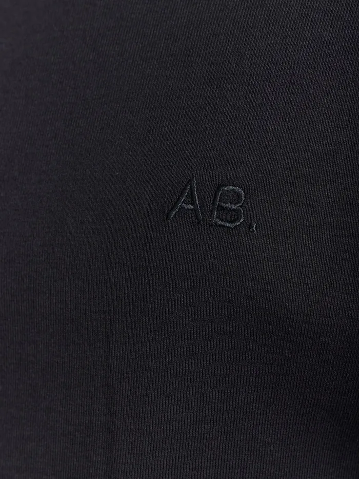 Men Agns B Tshirts and Polo Shirts Black Cotton Jersey Panama Tshirt