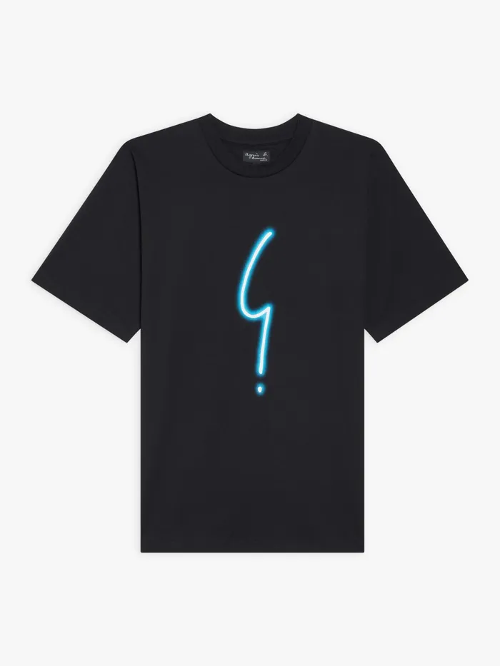 Men Agns B Tshirts and Polo Shirts Black Cotton Jersey Screenprinted Christof Tshirt Men Agns B Tshirts and Polo Shirts Black Cotton Jersey Screenprinted Christof Tshirt