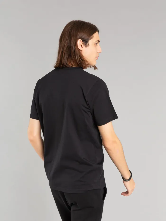 Men Agns B Tshirts and Polo Shirts Black Short Sleeves Coulos Lizard Tshirt