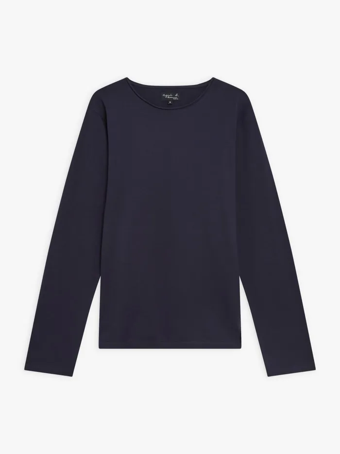 Men Agns B Tshirts and Polo Shirts Blue Cotton Jersey Roulotte Tshirt